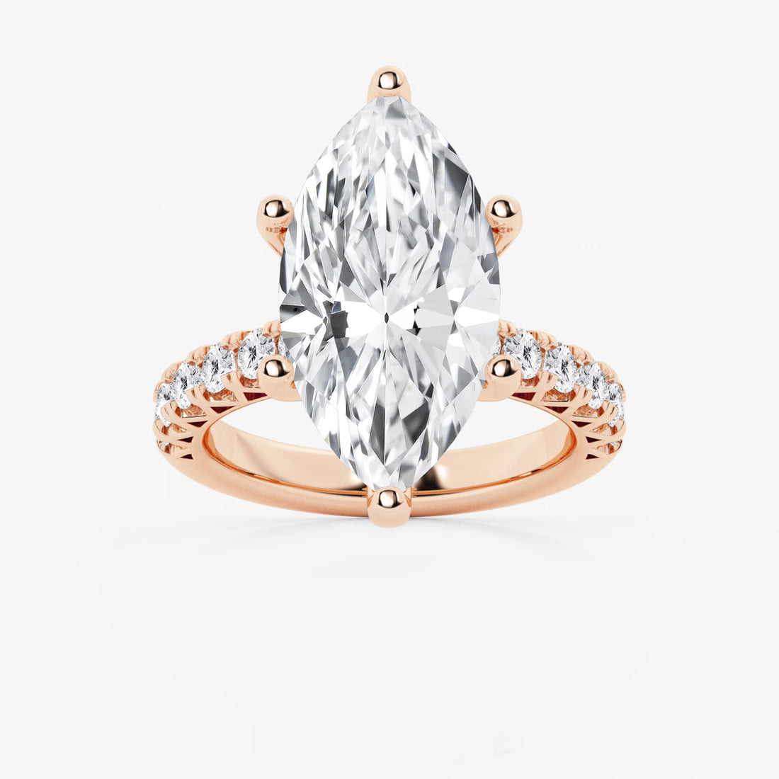Regalia Marquise Lab-Grown Diamond Royal Crown Engagement Ring