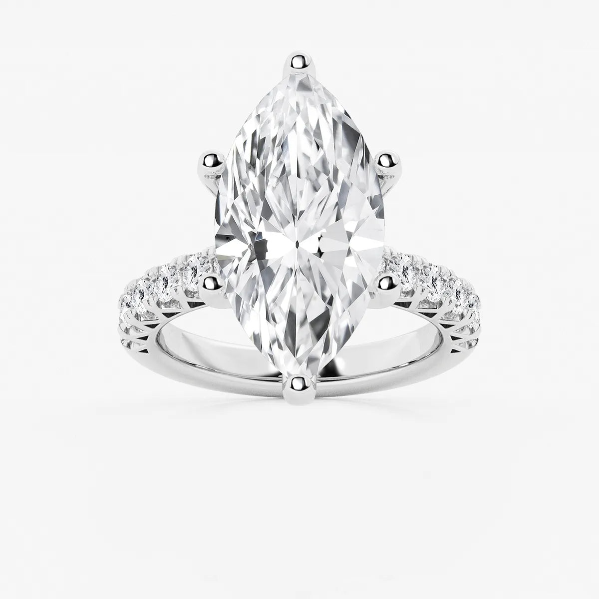 Regalia Marquise Lab-Grown Diamond Royal Crown Engagement Ring
