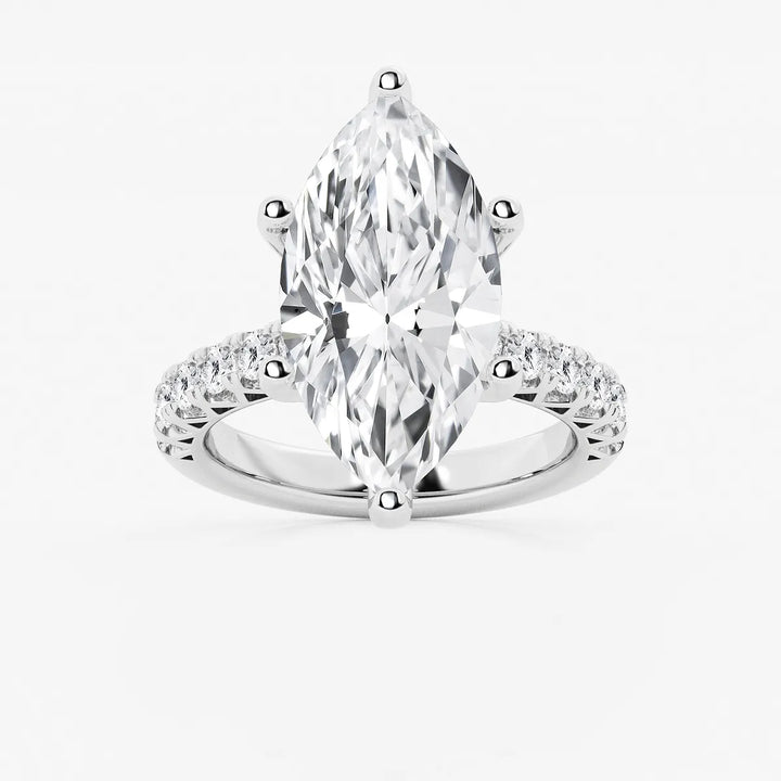 Regalia Marquise Lab-Grown Diamond Royal Crown Engagement Ring
