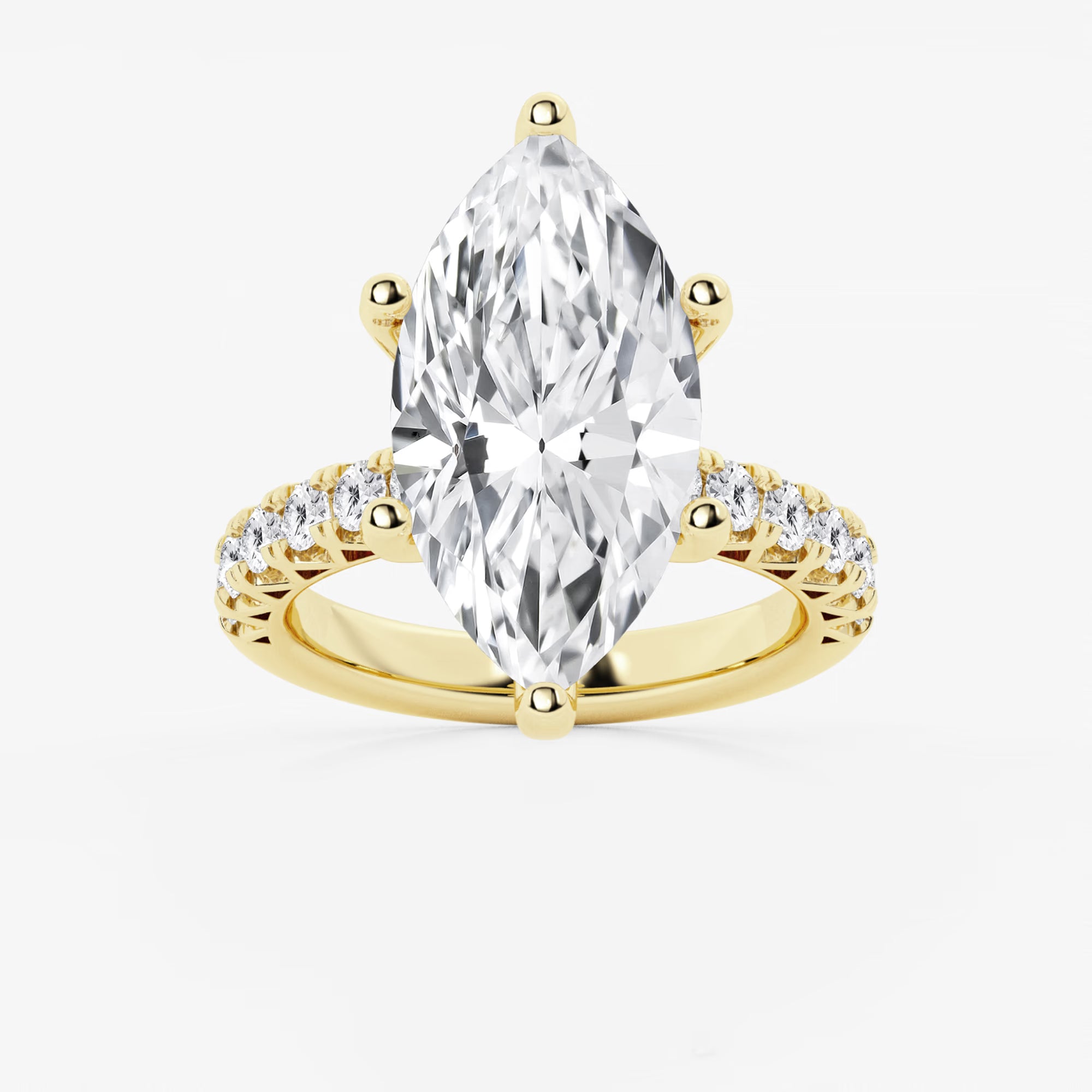 Regalia Marquise Lab-Grown Diamond Royal Crown Engagement Ring