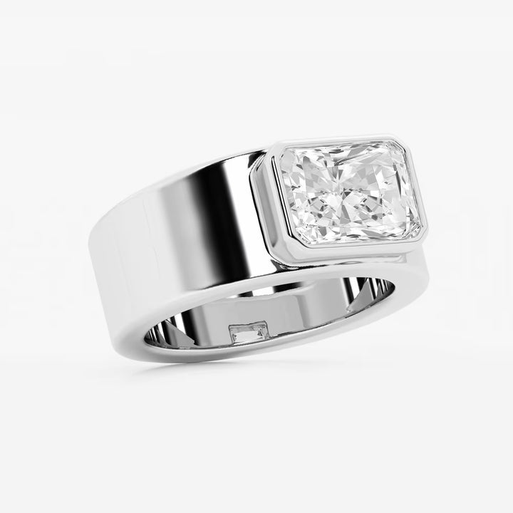Boldara Radiant Lab-Grown Diamond East-West Bezel Cigar Band