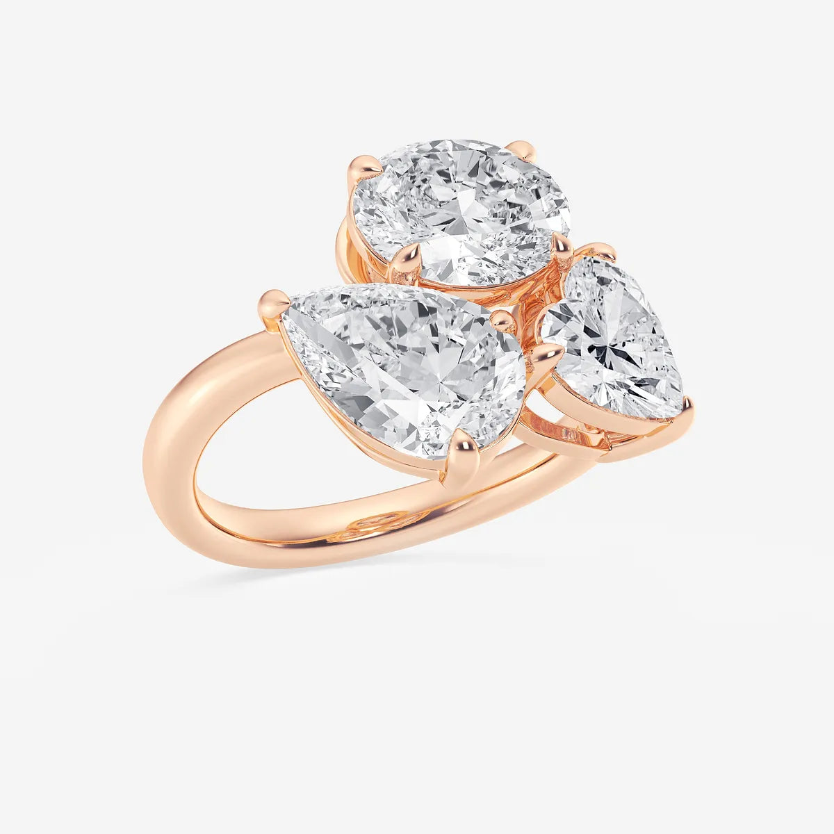 Mosaéa Triad Multi-Shape Lab-Grown Diamond Abstract Ring