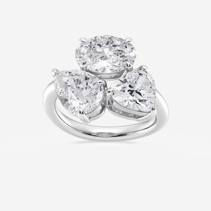 Mosaéa Triad Multi-Shape Lab-Grown Diamond Abstract Ring