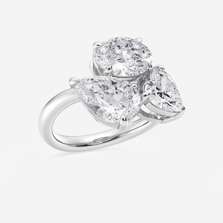 Mosaéa Triad Multi-Shape Lab-Grown Diamond Abstract Ring