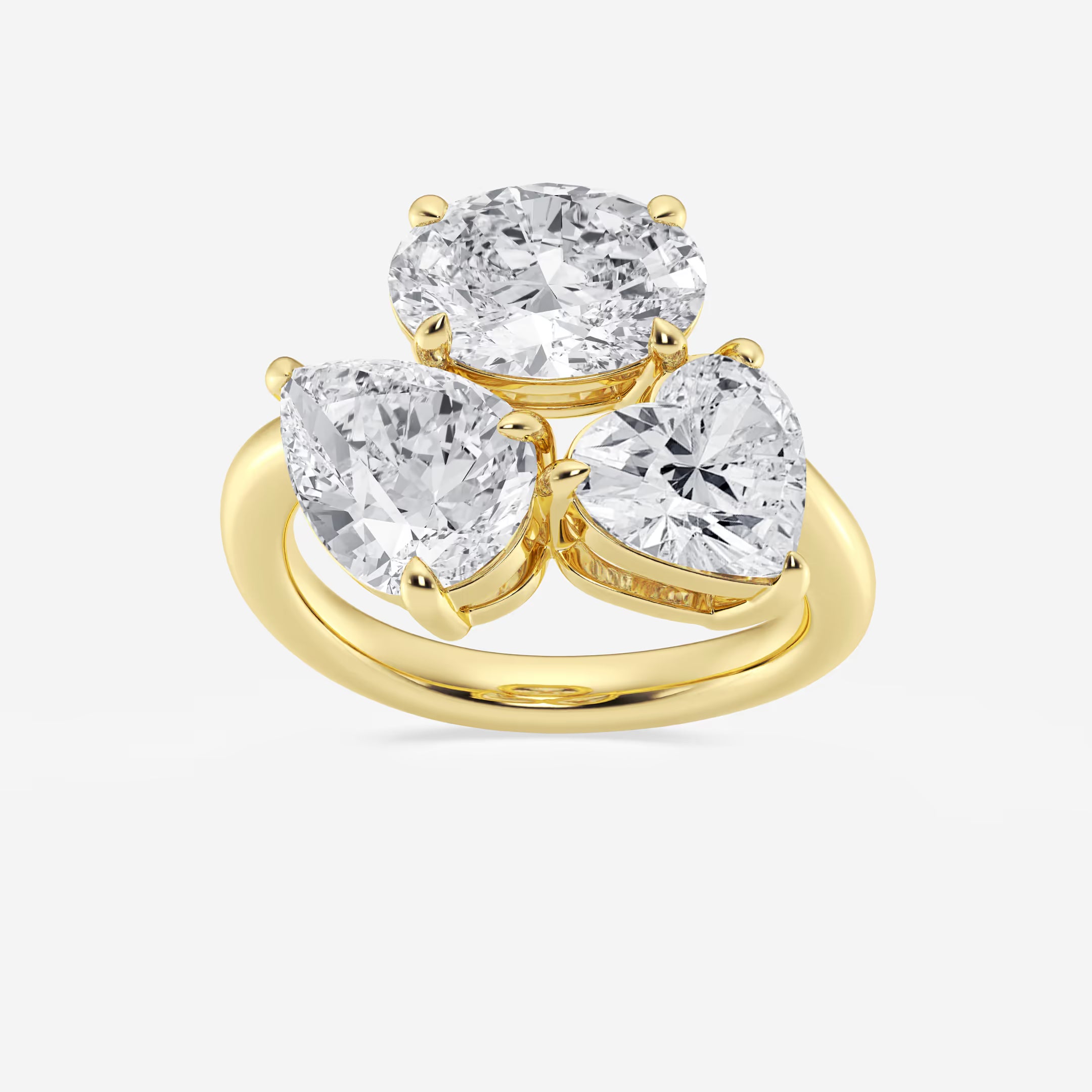 Mosaéa Triad Multi-Shape Lab-Grown Diamond Abstract Ring