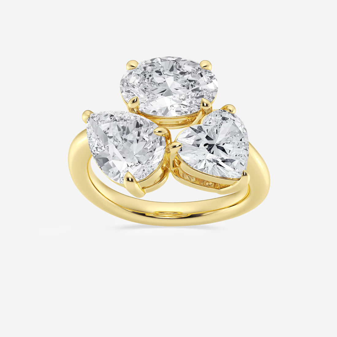 Mosaéa Triad Multi-Shape Lab-Grown Diamond Abstract Ring