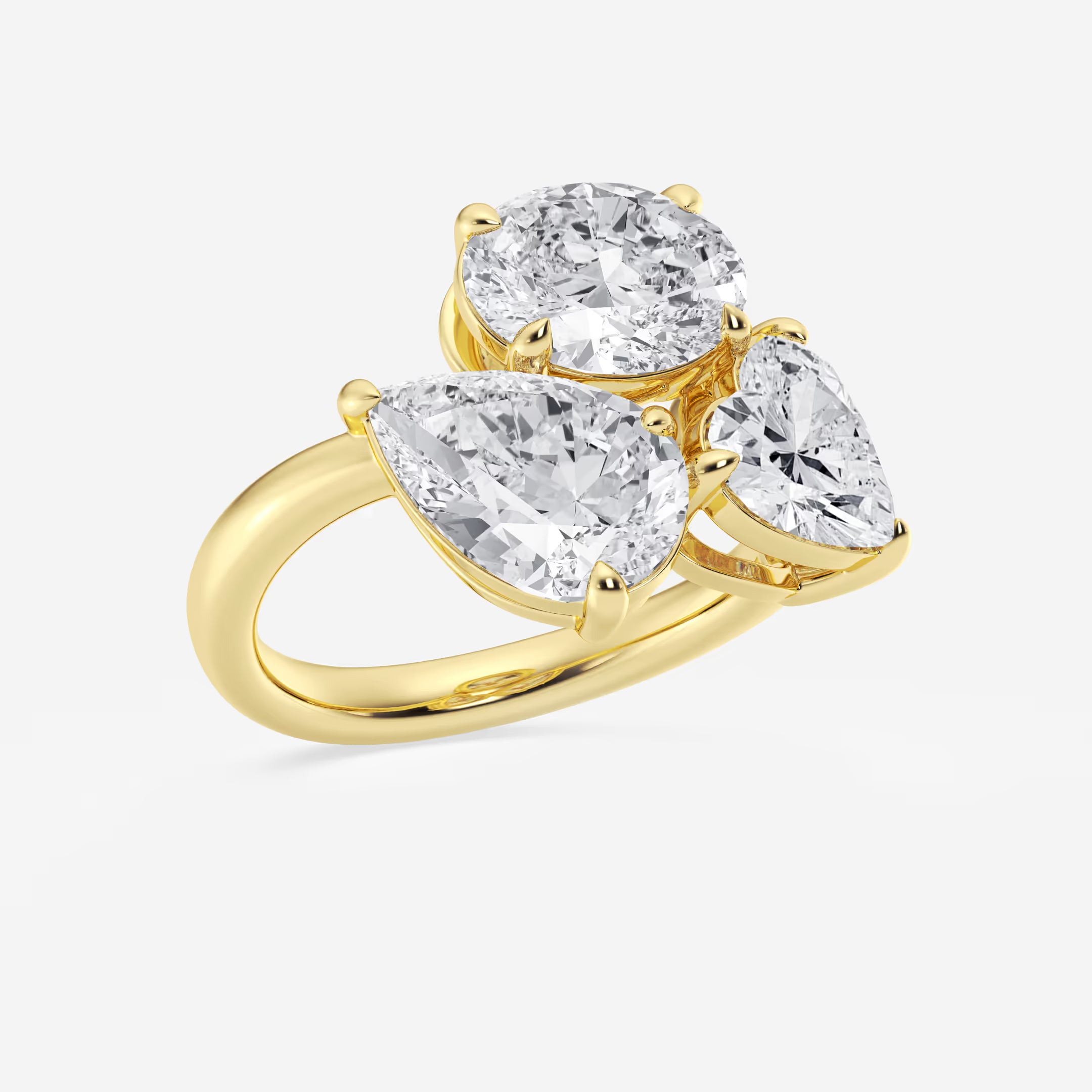 Mosaéa Triad Multi-Shape Lab-Grown Diamond Abstract Ring