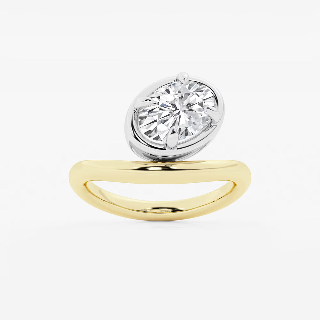 Celestia Curve Dewdrop Lab Grown Diamond Solitaire Engagement Ring