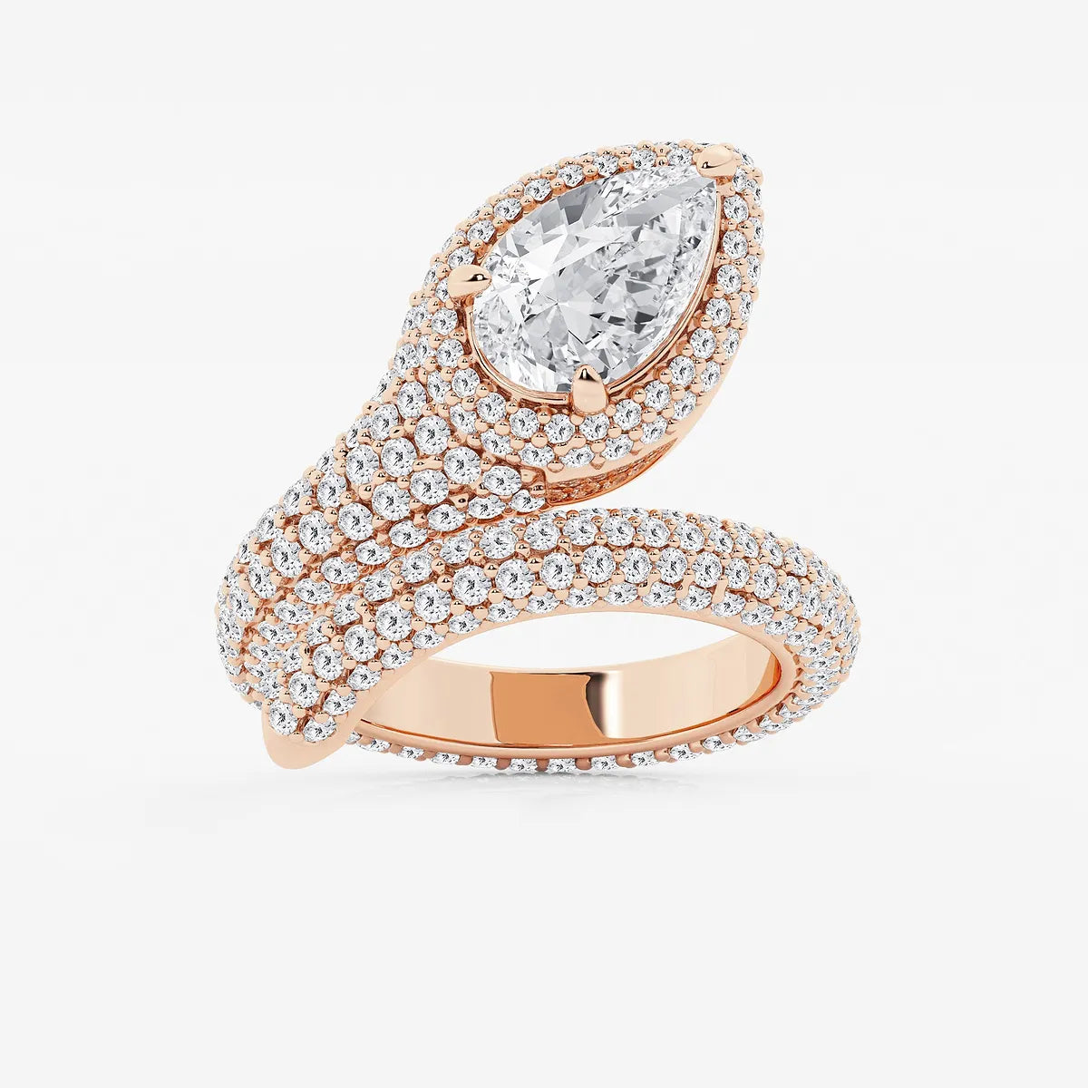 Serpentina Curve Lab-Grown Diamond Cocktail Ring