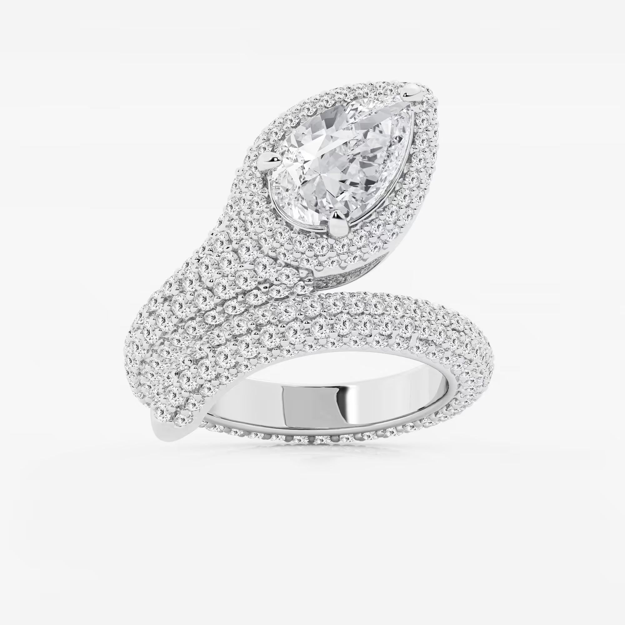 Serpentina Curve Lab-Grown Diamond Cocktail Ring