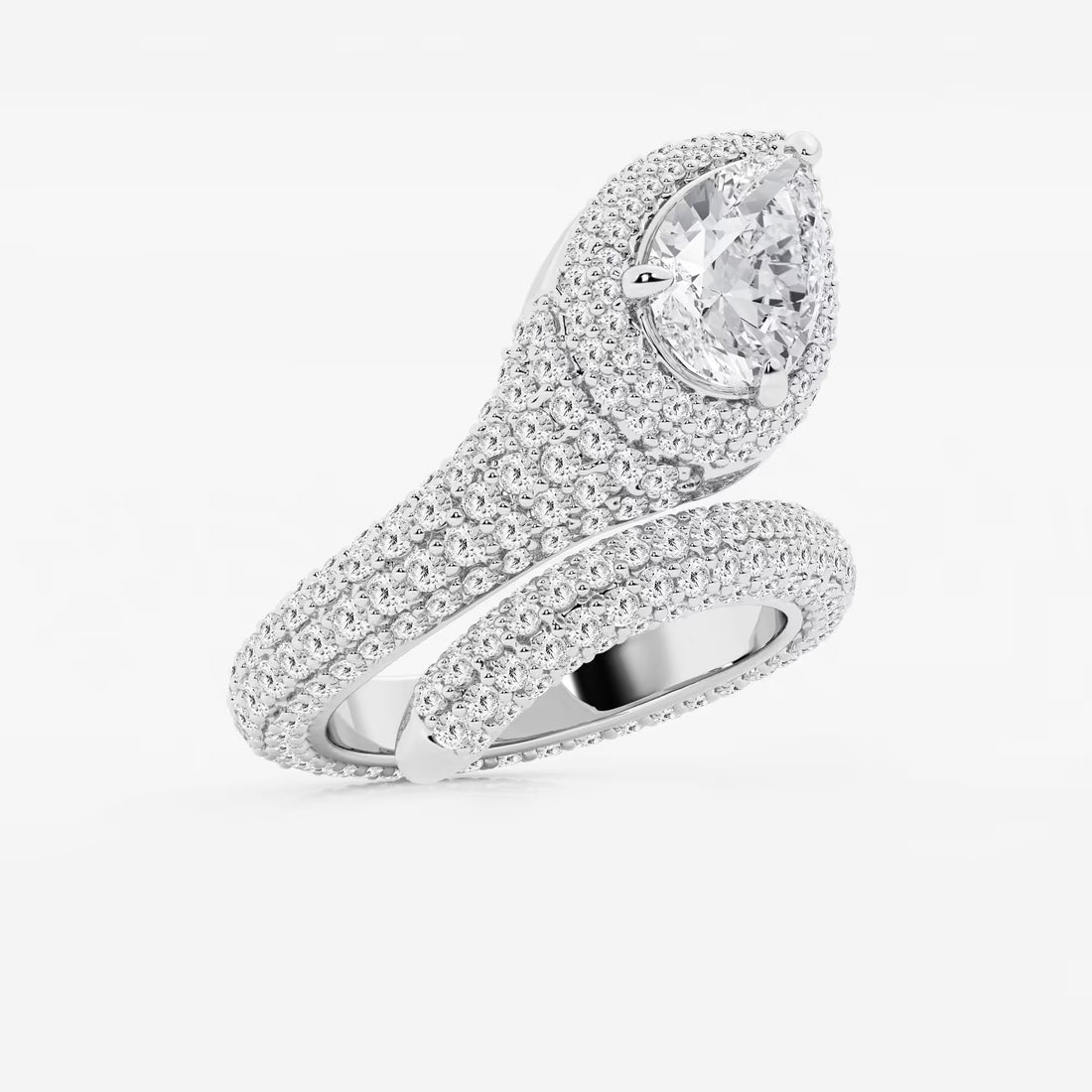 Serpentina Curve Lab-Grown Diamond Cocktail Ring