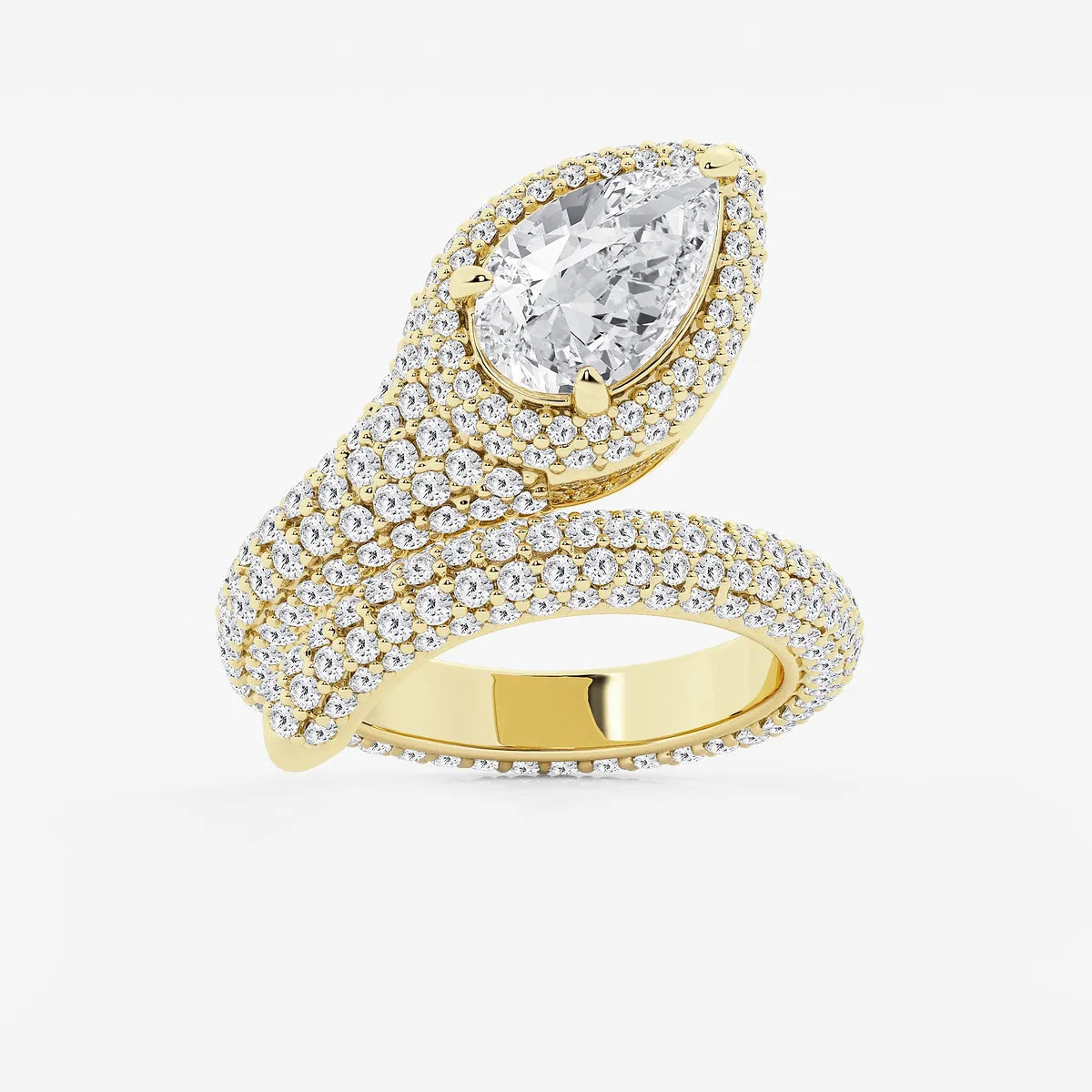 Serpentina Curve Lab-Grown Diamond Cocktail Ring