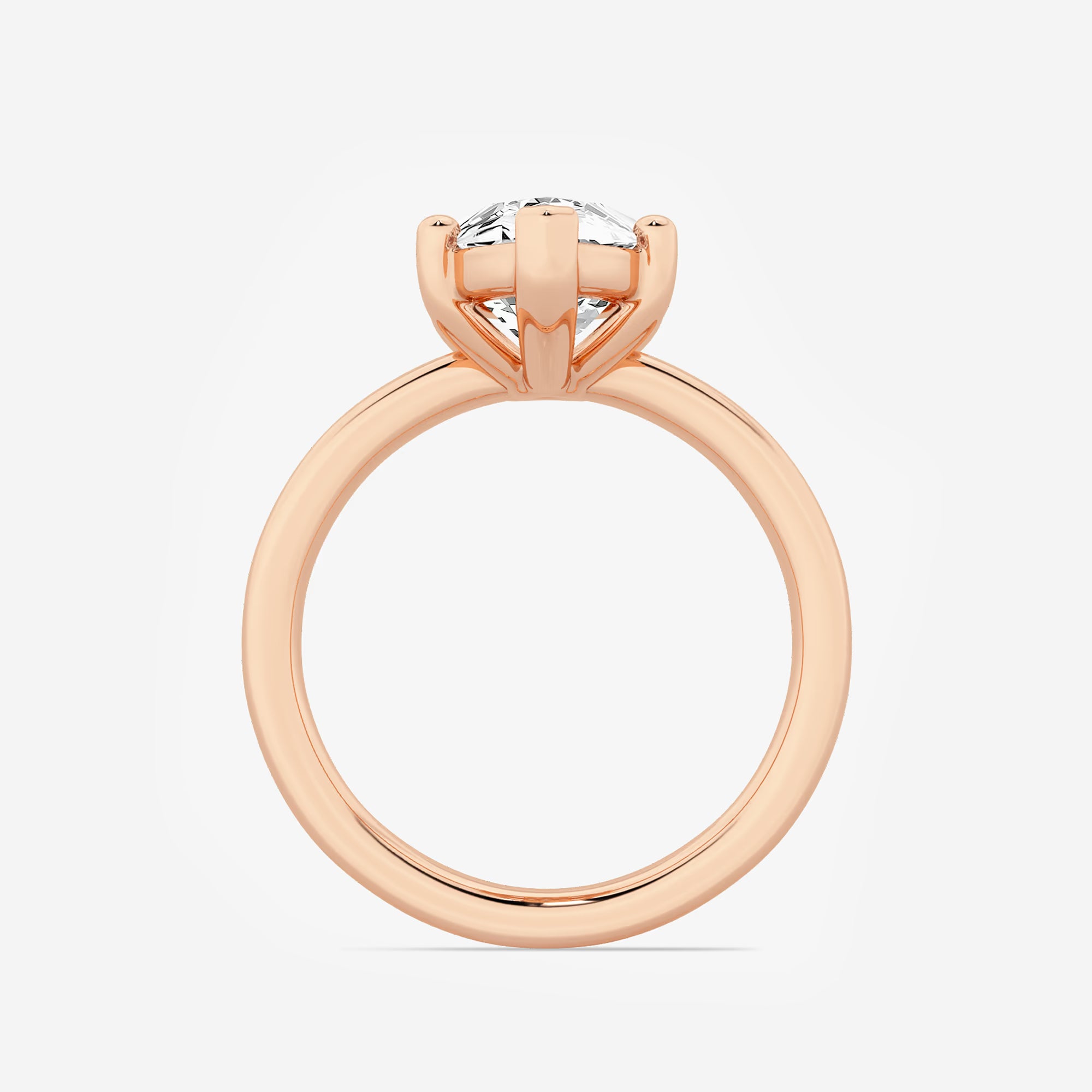 Luna Marquise Lab-Grown Diamond Low-Set Basket Solitaire Engagement Ring