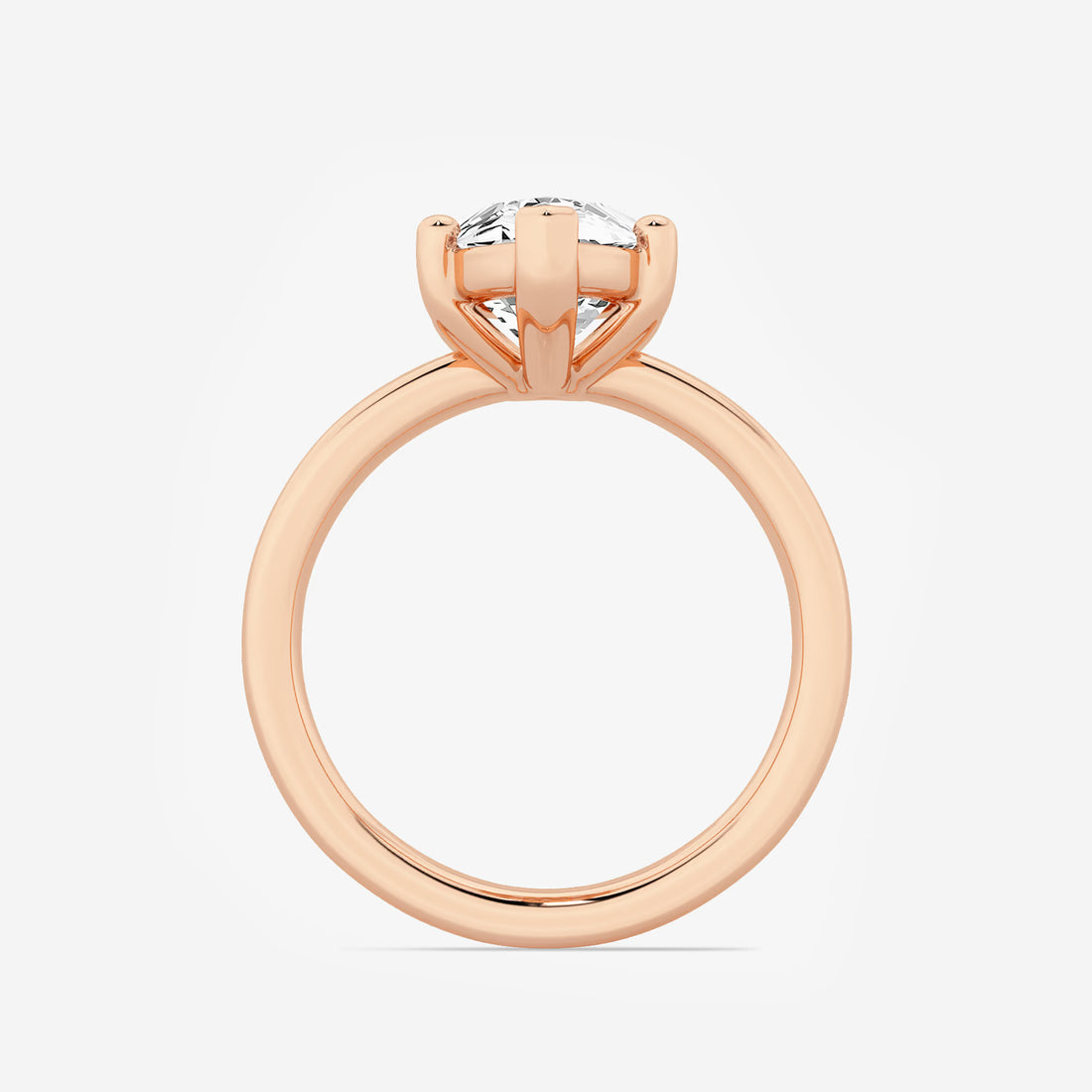 Luna Marquise Lab-Grown Diamond Low-Set Basket Solitaire Engagement Ring