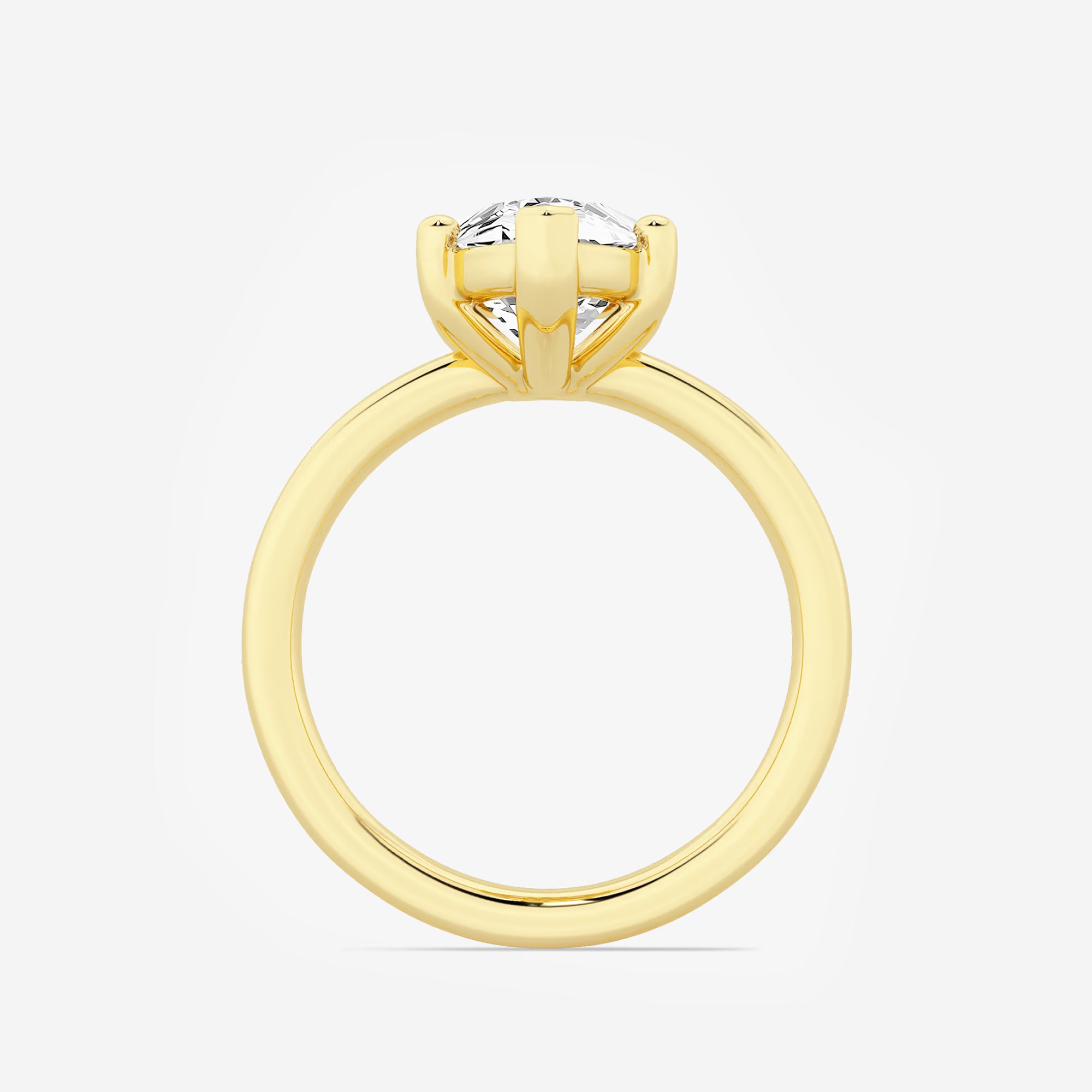 Luna Marquise Lab-Grown Diamond Low-Set Basket Solitaire Engagement Ring