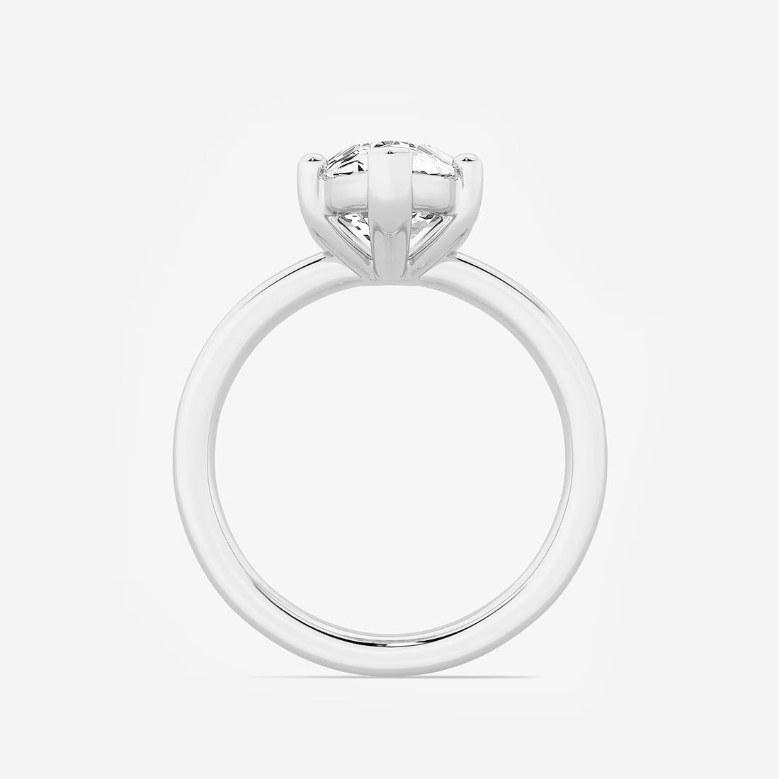 Luna Marquise Lab-Grown Diamond Low-Set Basket Solitaire Engagement Ring