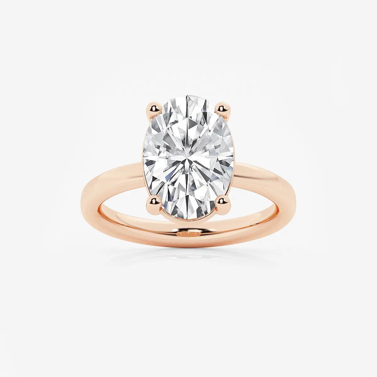 Oval Cut Lab-Grown Diamond Solitaire Engagement Ring