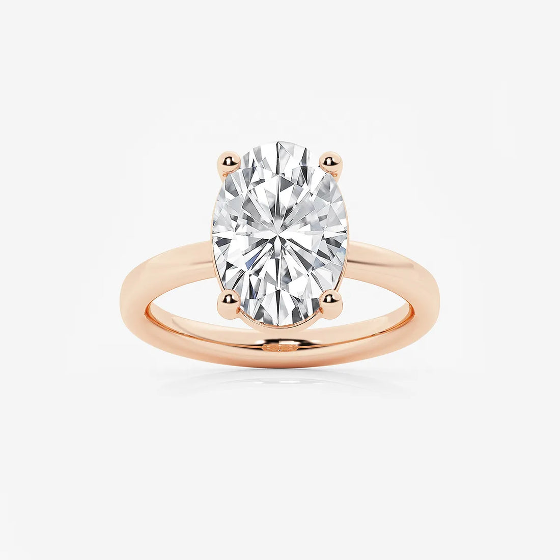 Oval Cut Lab-Grown Diamond Solitaire Engagement Ring