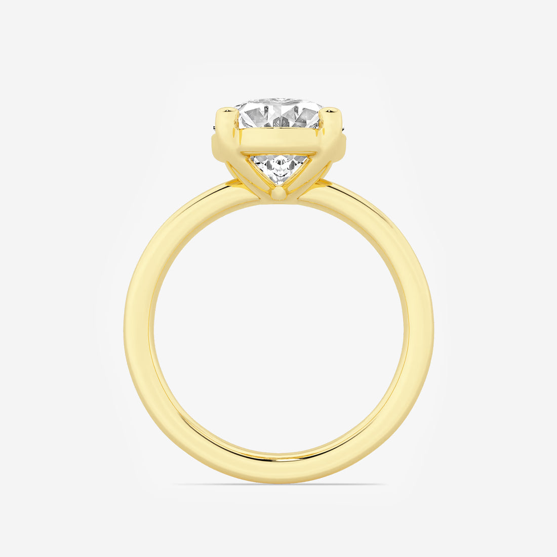 Oval Cut Lab-Grown Diamond Solitaire Engagement Ring