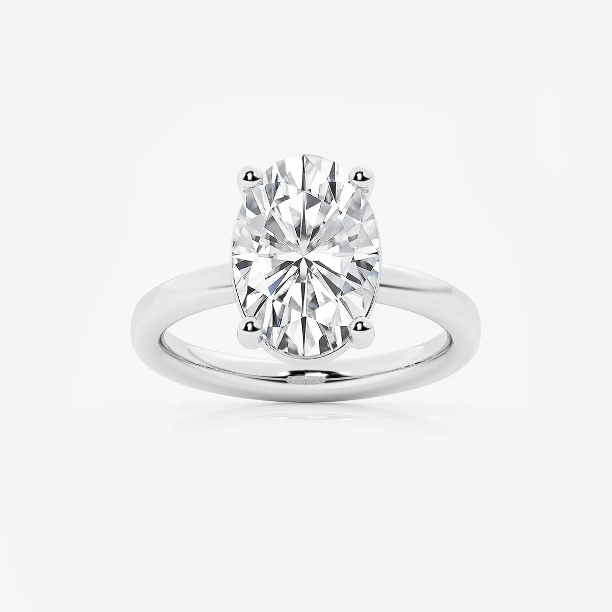Oval Cut Lab-Grown Diamond Solitaire Engagement Ring