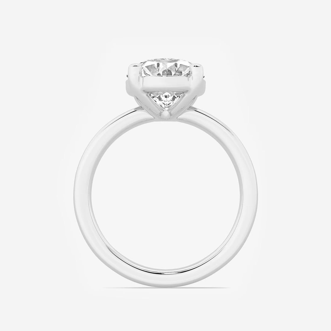 Oval Cut Lab-Grown Diamond Solitaire Engagement Ring