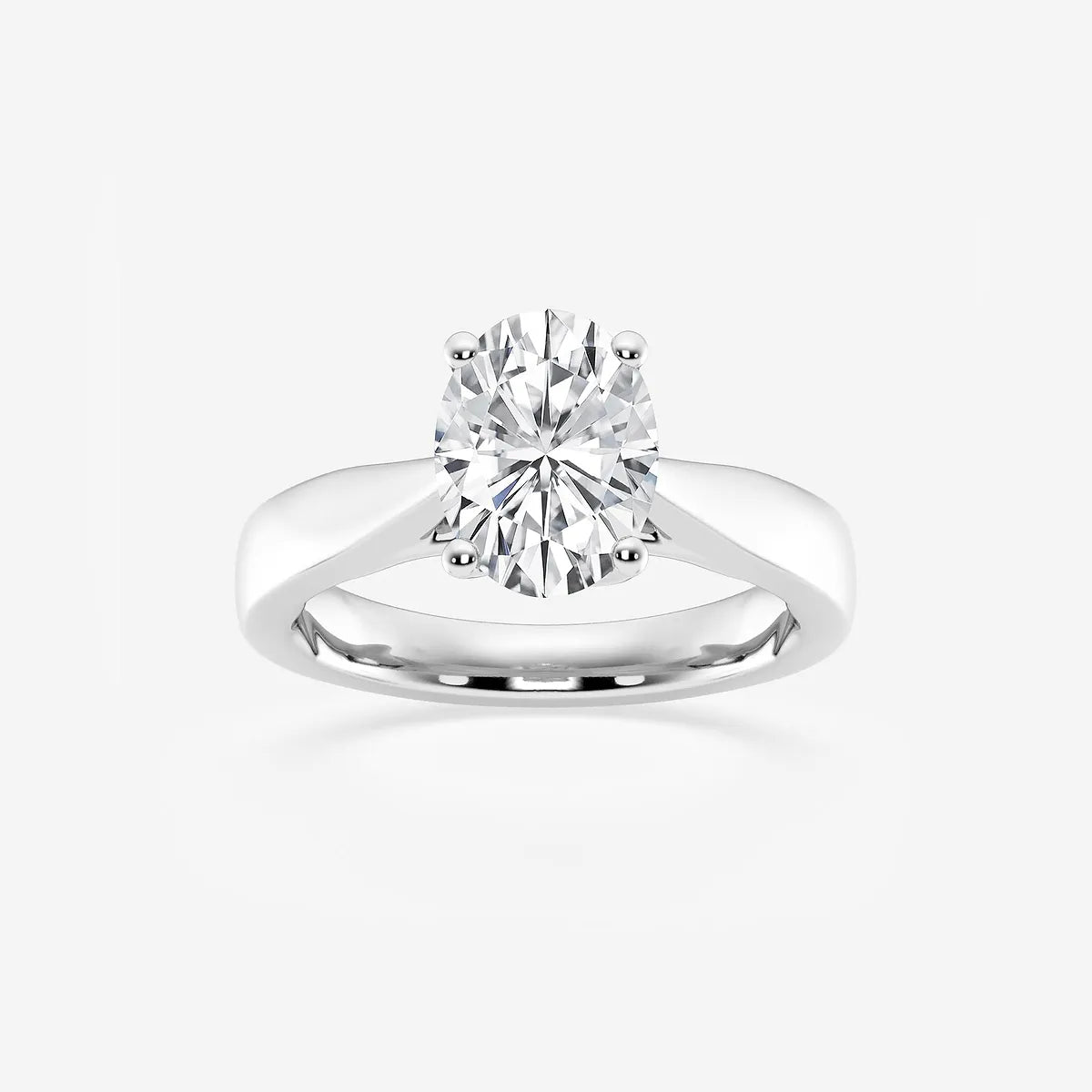 assic Oval Solitaire Lab-Grown Diamond Engagement Ring