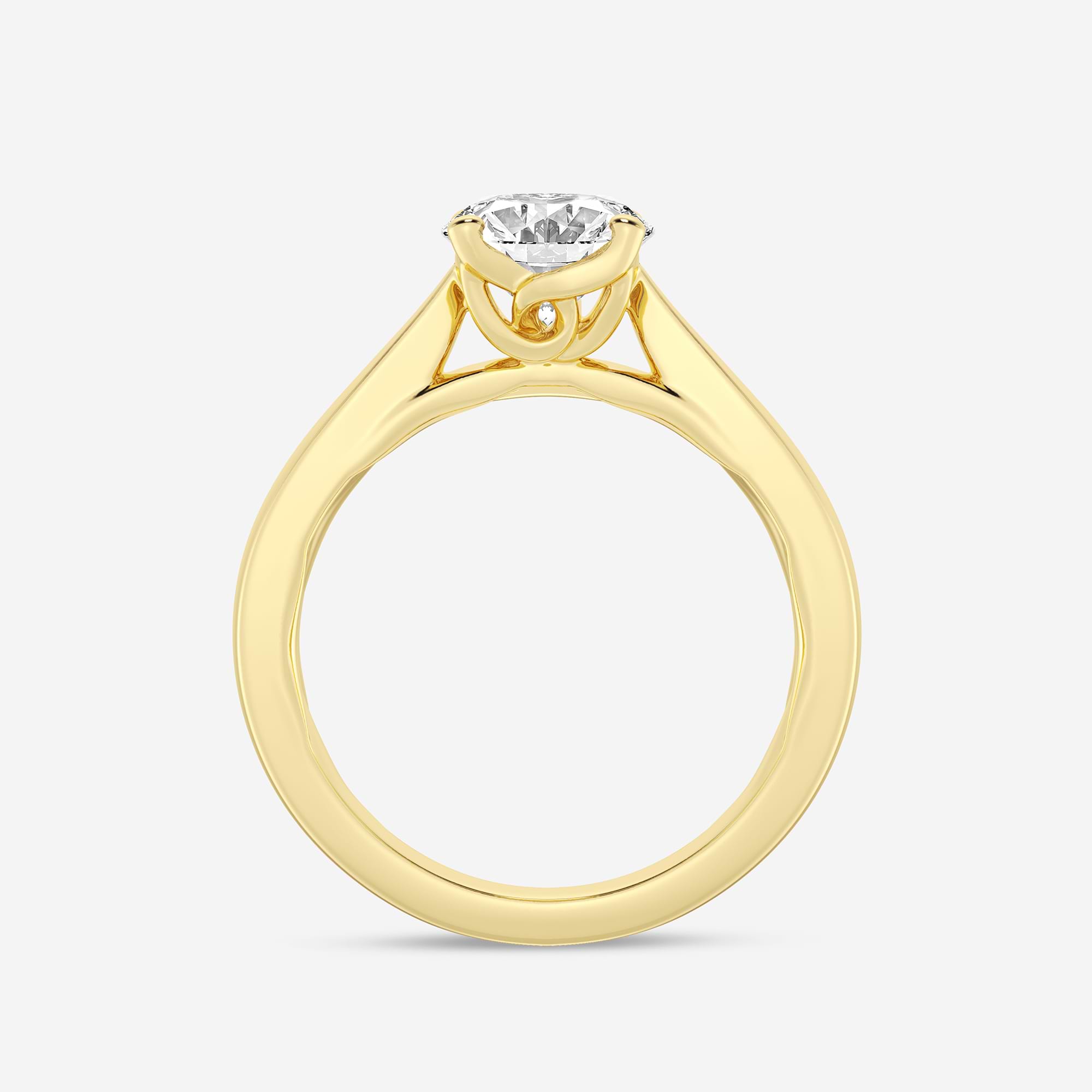 assic Oval Solitaire Lab-Grown Diamond Engagement Ring