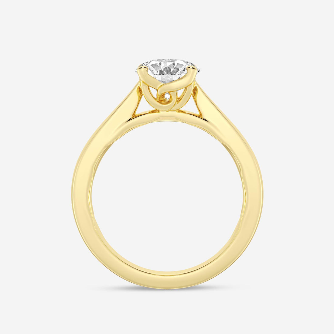 assic Oval Solitaire Lab-Grown Diamond Engagement Ring