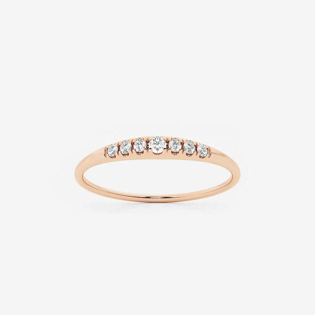 Allegro Etherea Round Lab-Grown Diamond Pinky Dome Ring