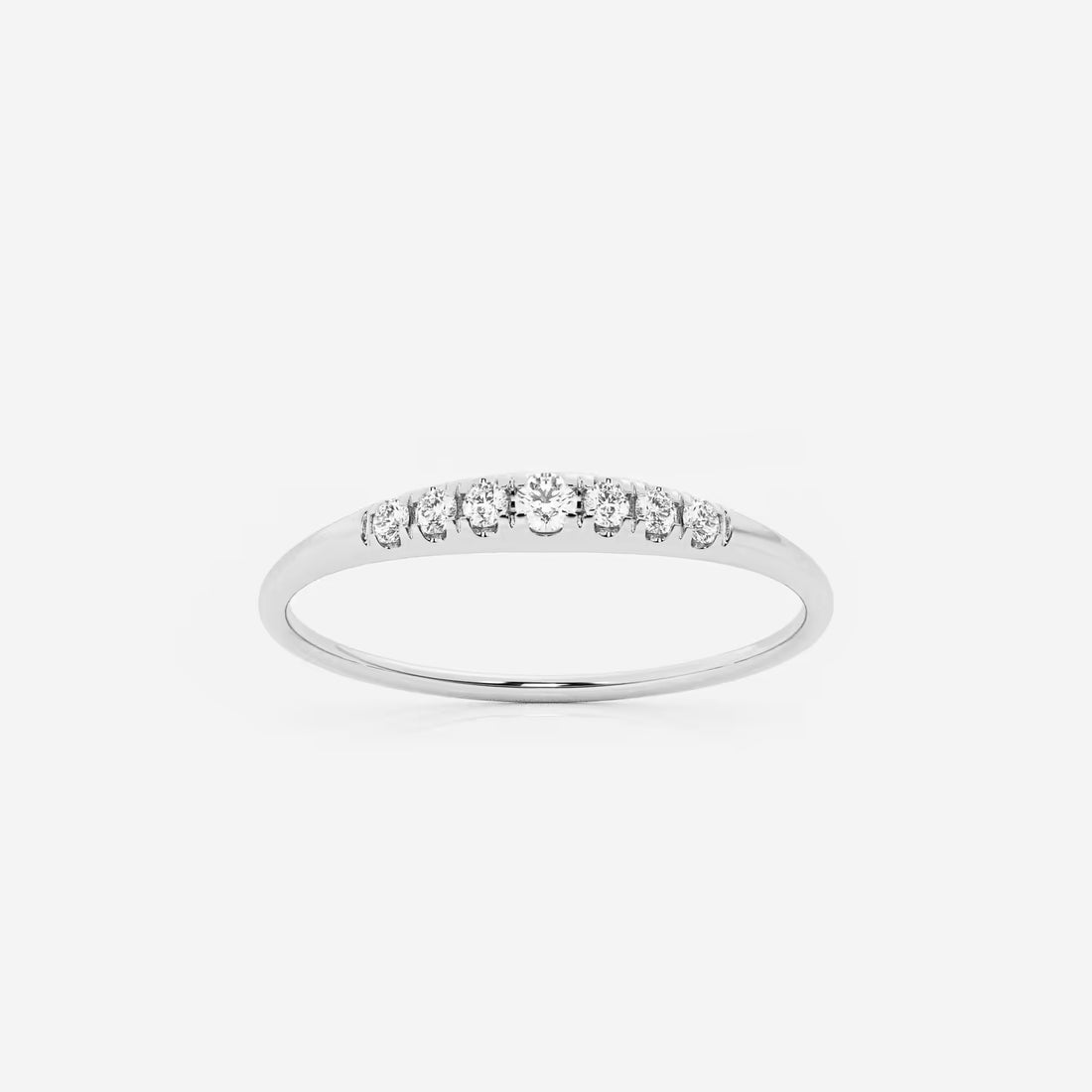 Allegro Etherea Round Lab-Grown Diamond Pinky Dome Ring