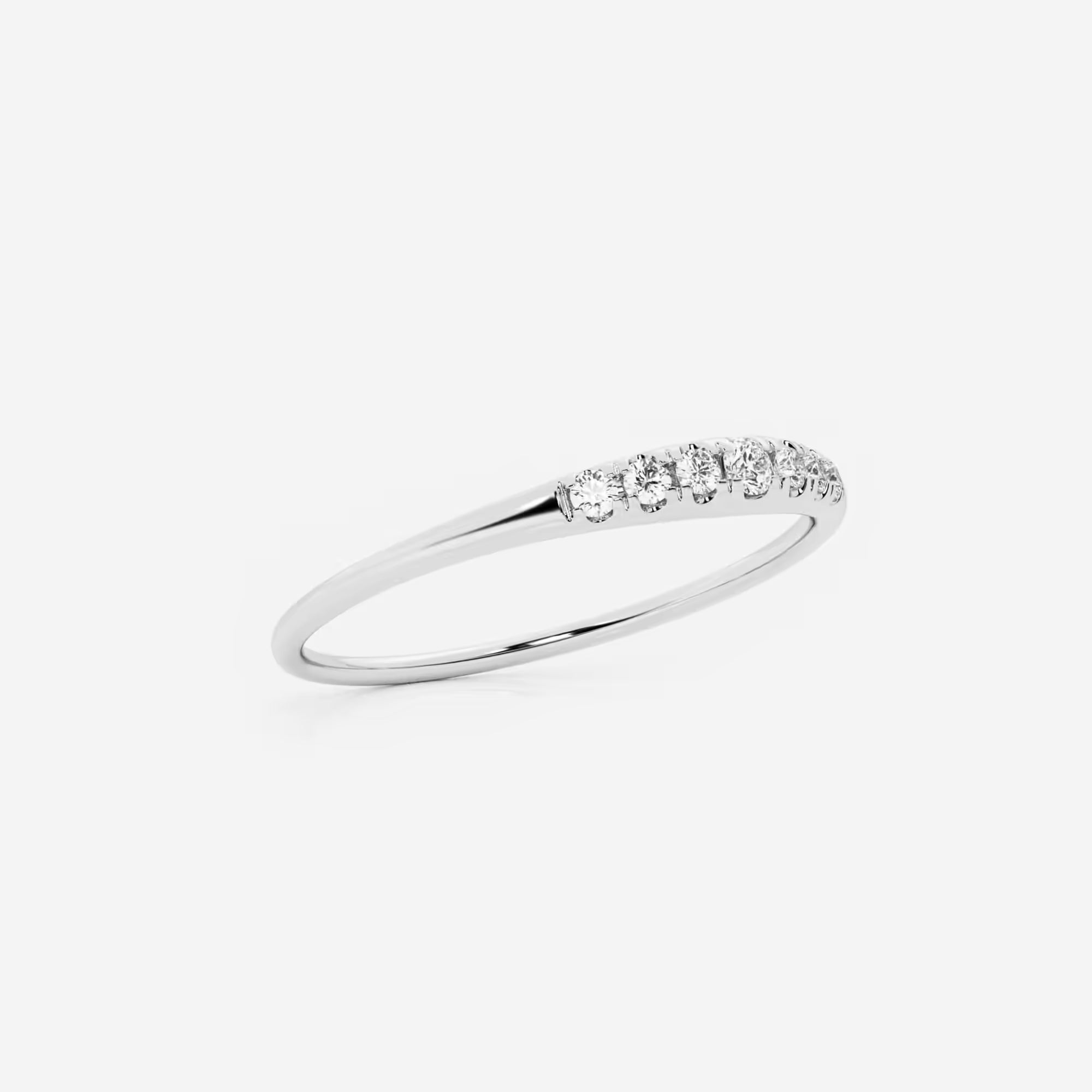 Allegro Etherea Round Lab-Grown Diamond Pinky Dome Ring