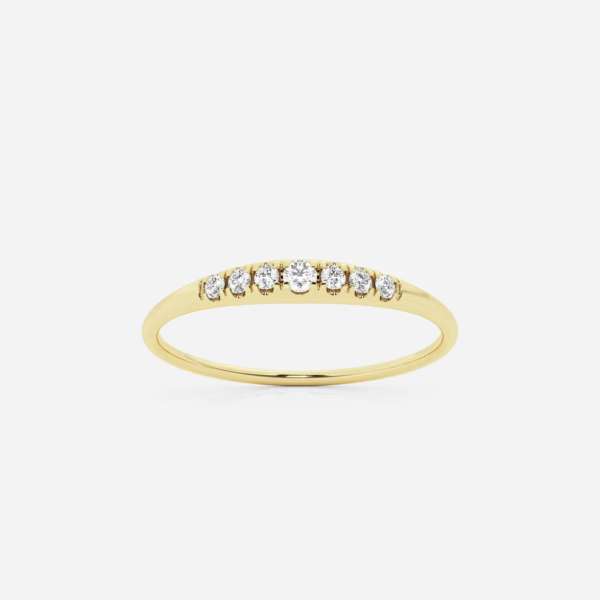 Allegro Etherea Round Lab-Grown Diamond Pinky Dome Ring