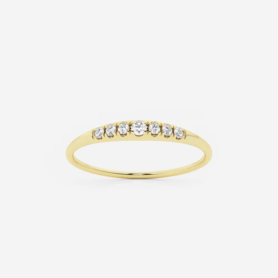 Allegro Etherea Round Lab-Grown Diamond Pinky Dome Ring
