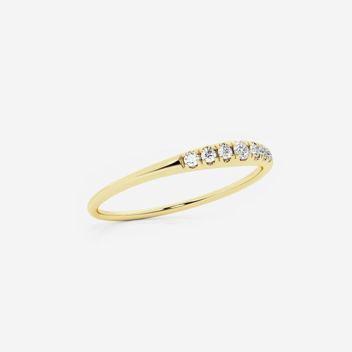 Allegro Etherea Round Lab-Grown Diamond Pinky Dome Ring