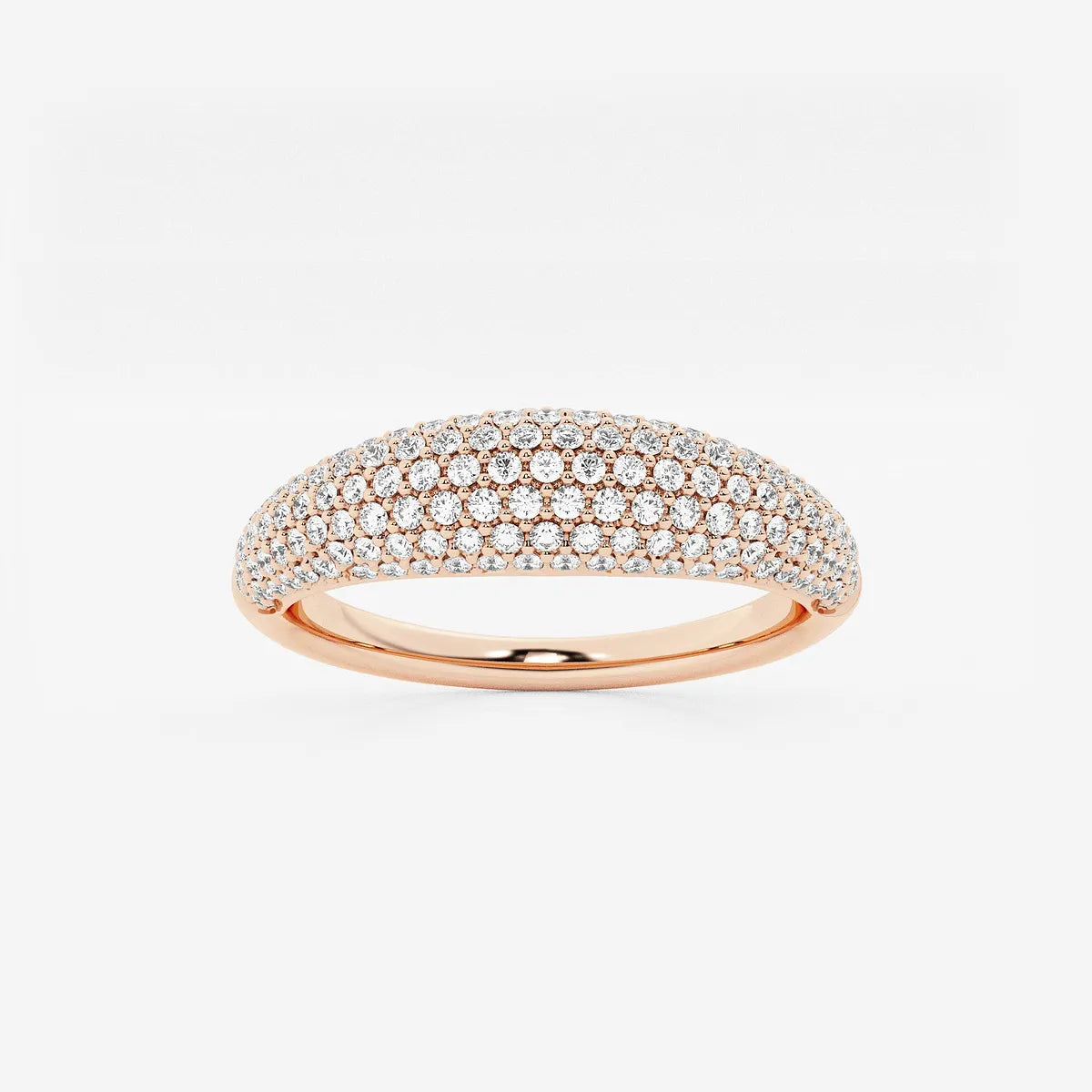 Aurelle Dome Pavé Lab-Grown Diamond Statement Band