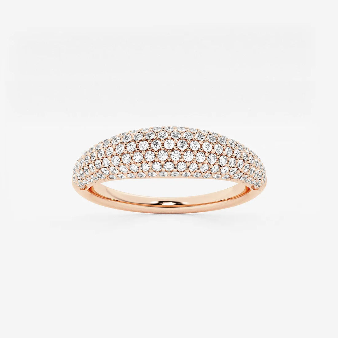 Aurelle Dome Pavé Lab-Grown Diamond Statement Band