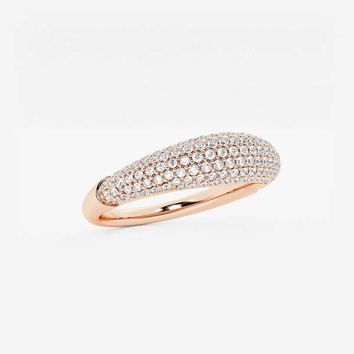 Tapestry Näas Bombë Round Lab-Grown Diamond Pavé Band