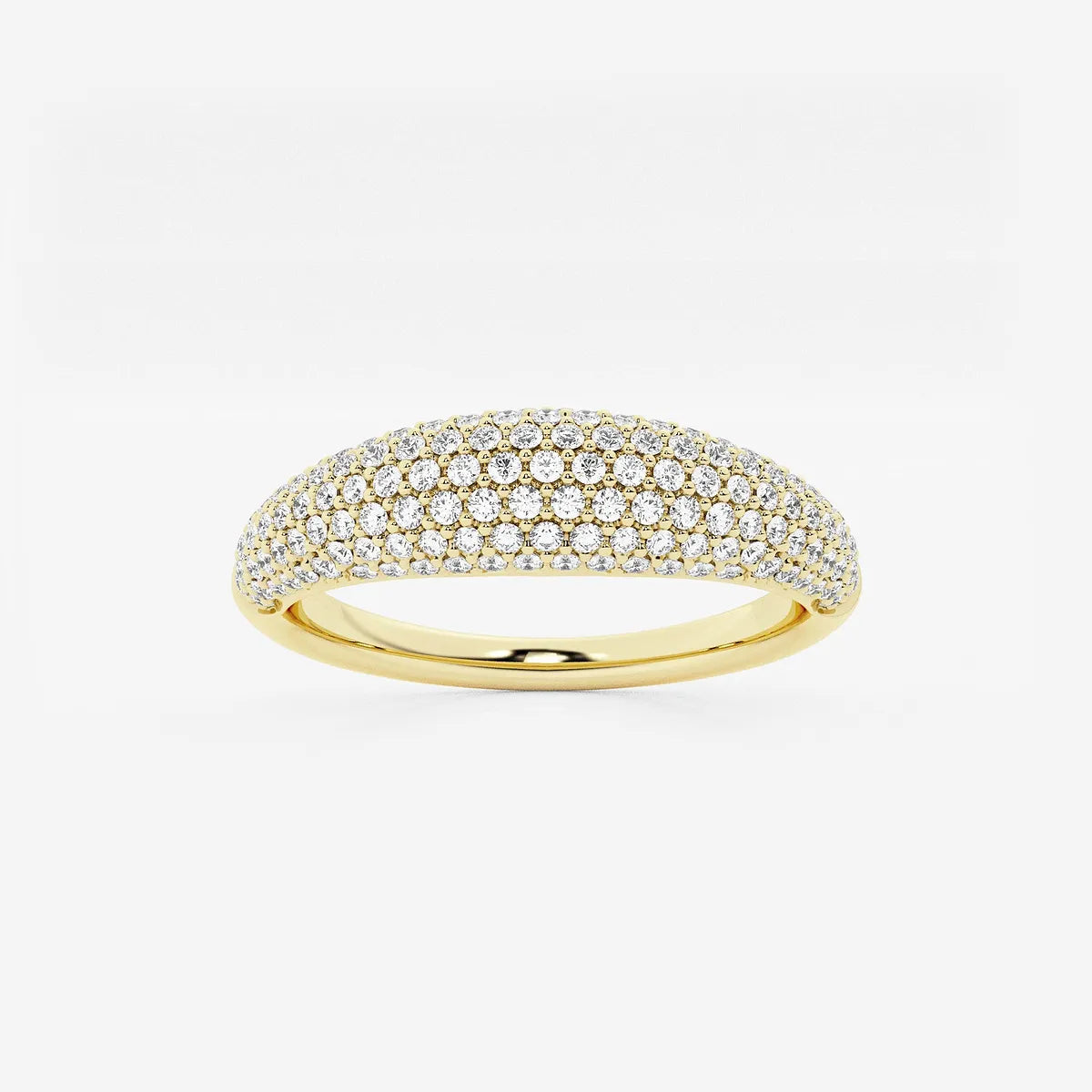 Tapestry Näas Bombë Round Lab-Grown Diamond Pavé Band
