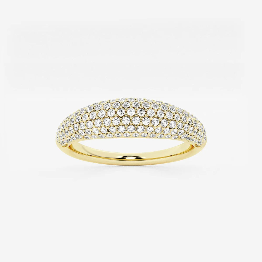 Tapestry Näas Bombë Round Lab-Grown Diamond Pavé Band