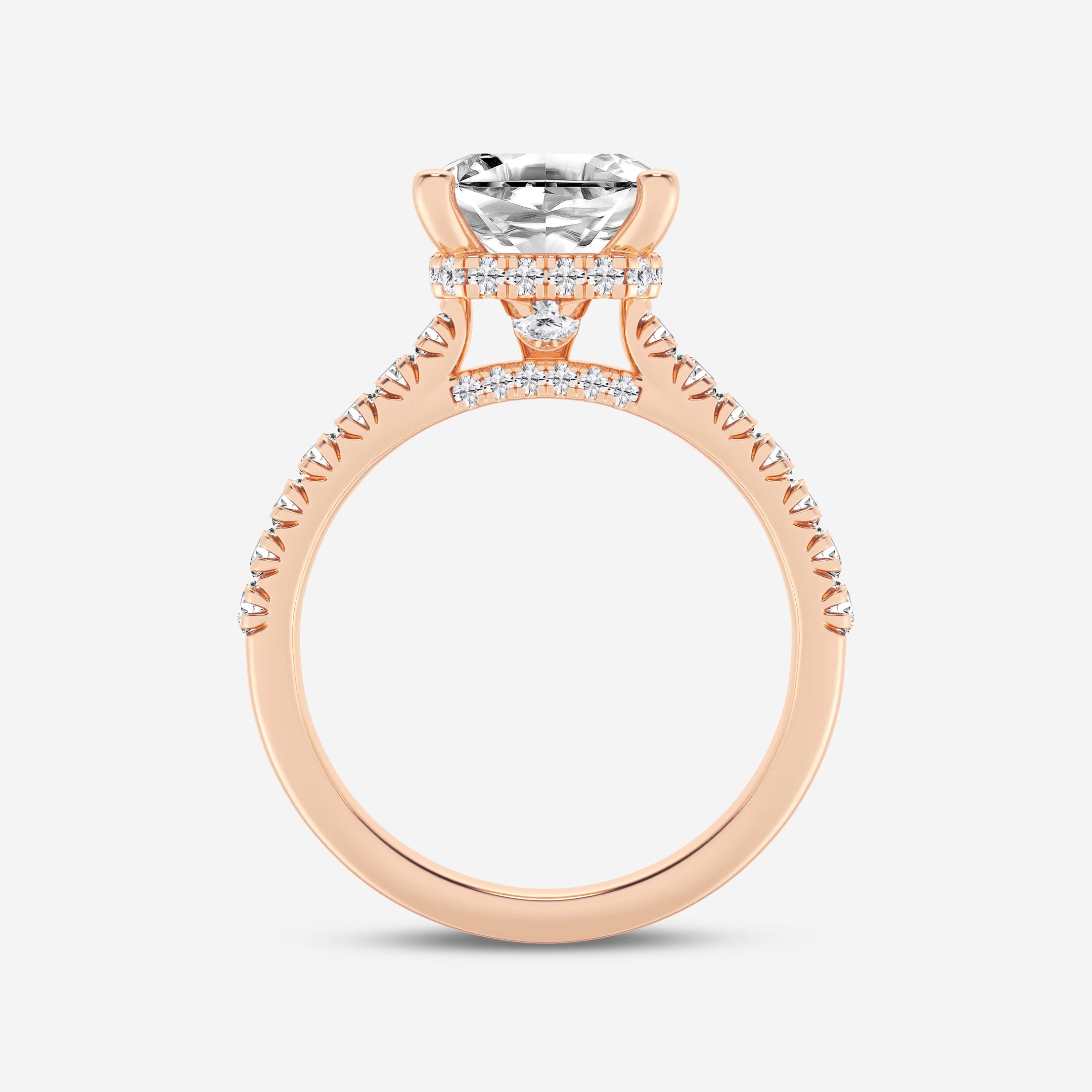 Vintage Inspired Pave Bridal Ring