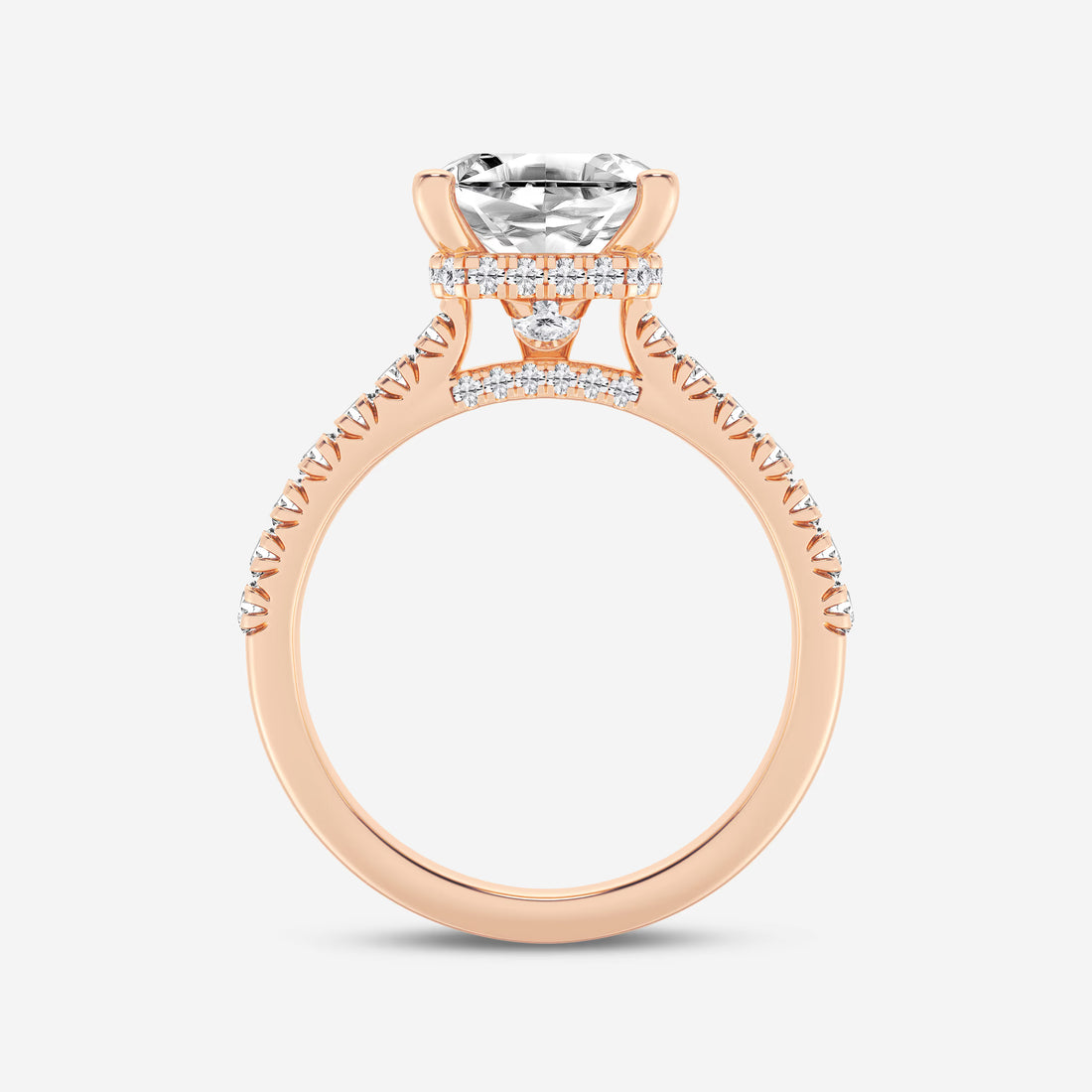 Vintage Inspired Pave Bridal Ring