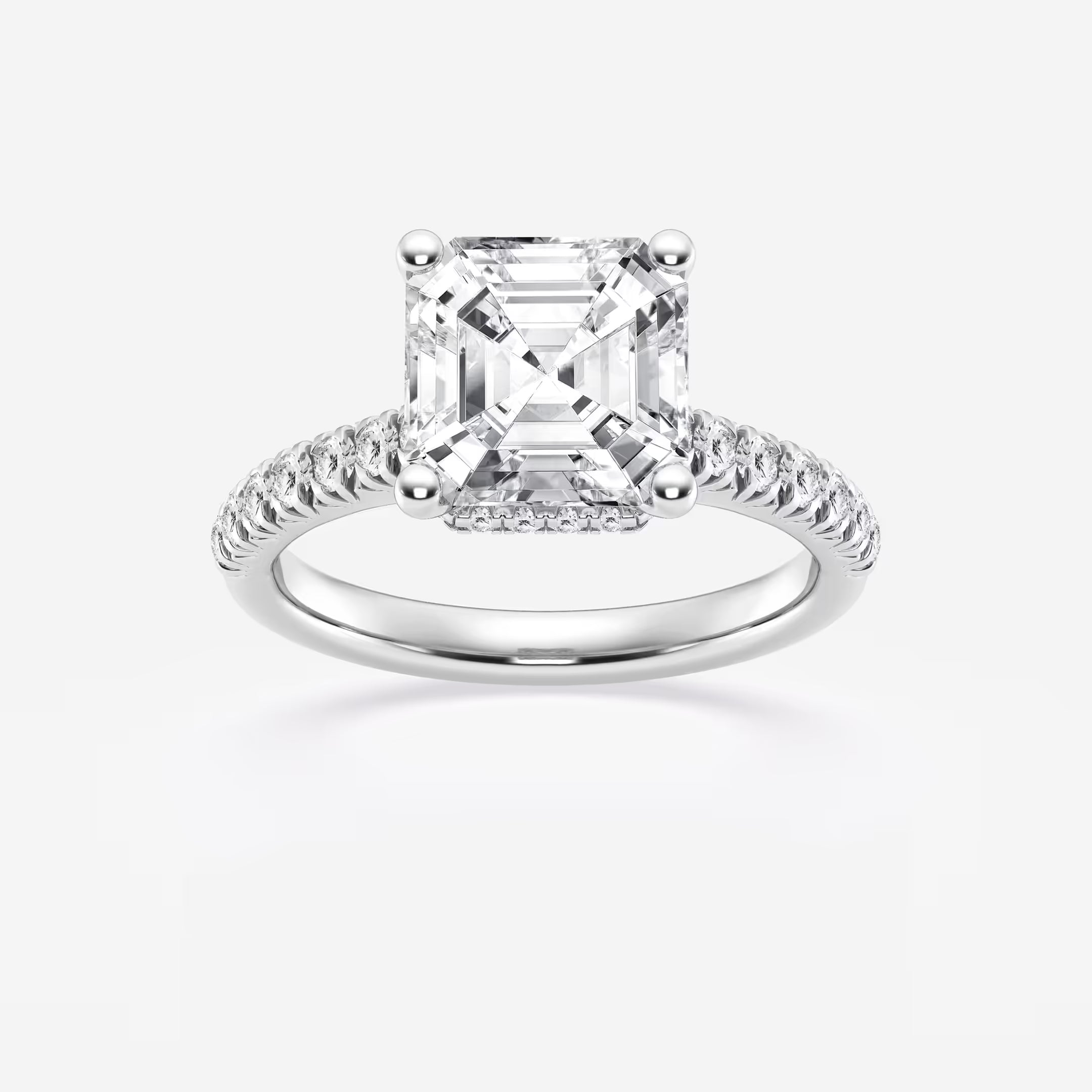 Vintage Inspired Pave Bridal Ring