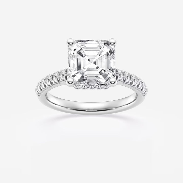 Vintage Inspired Pave Bridal Ring