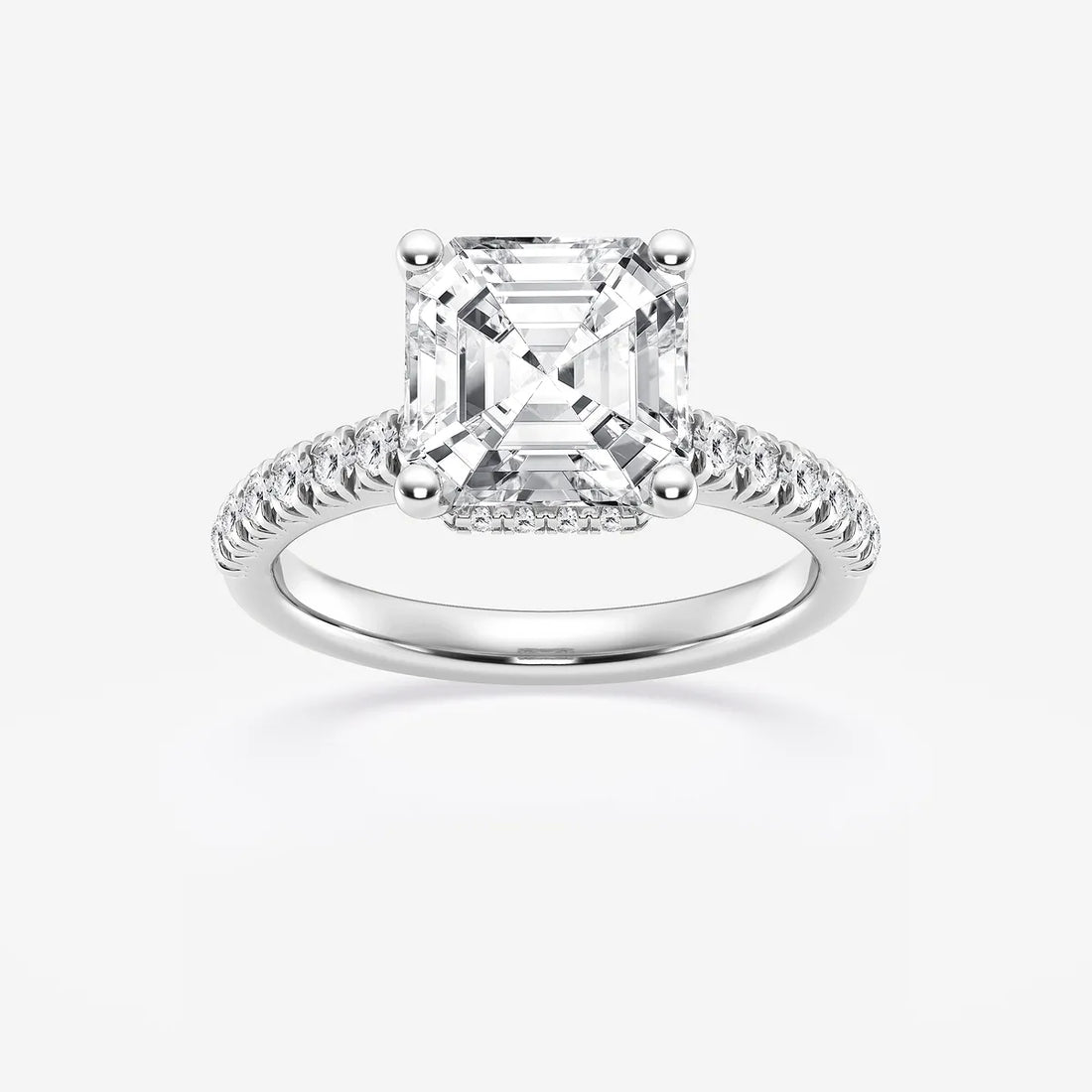 Vintage Inspired Pave Bridal Ring