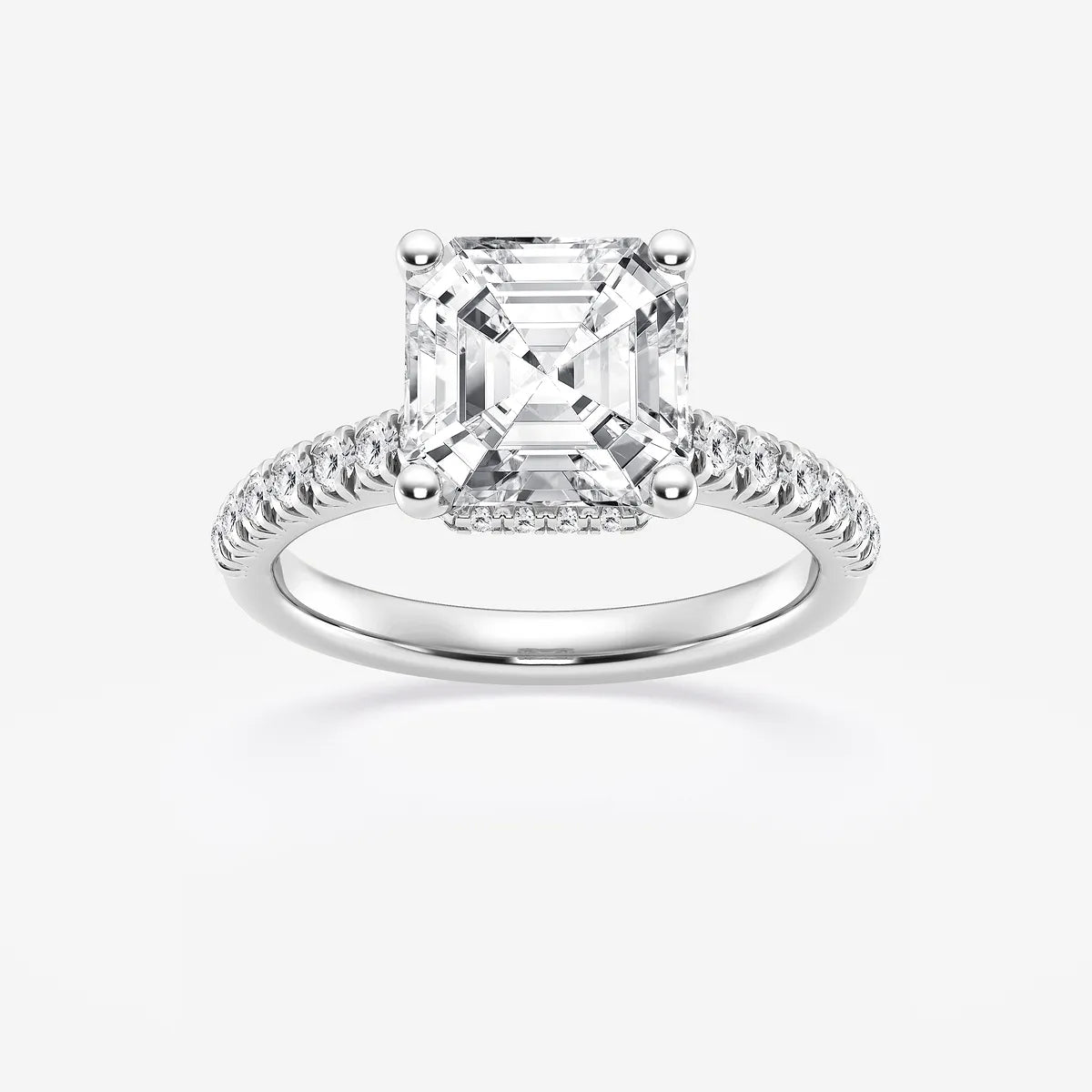 Vintage Inspired Pave Bridal Ring