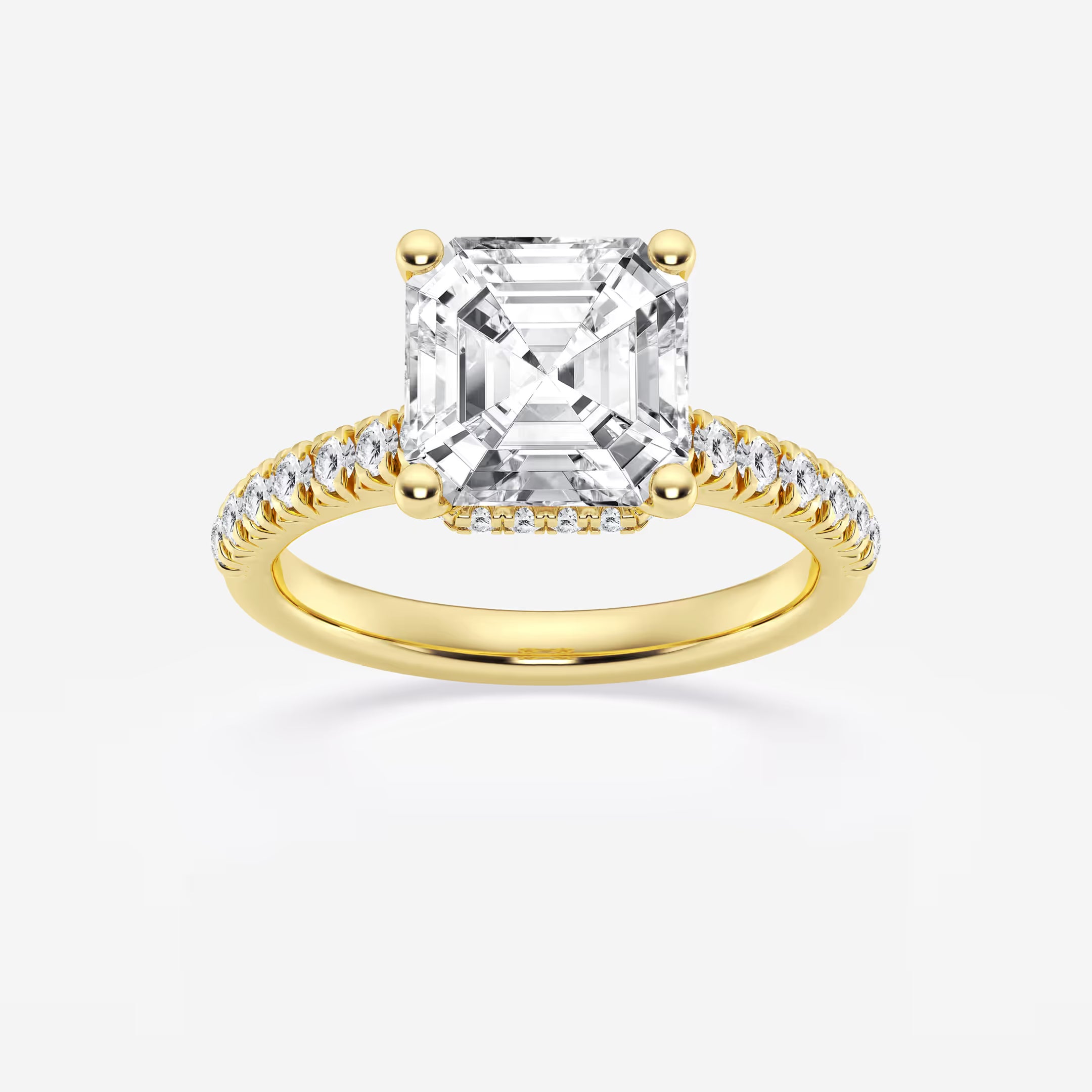 Vintage Inspired Pave Bridal Ring