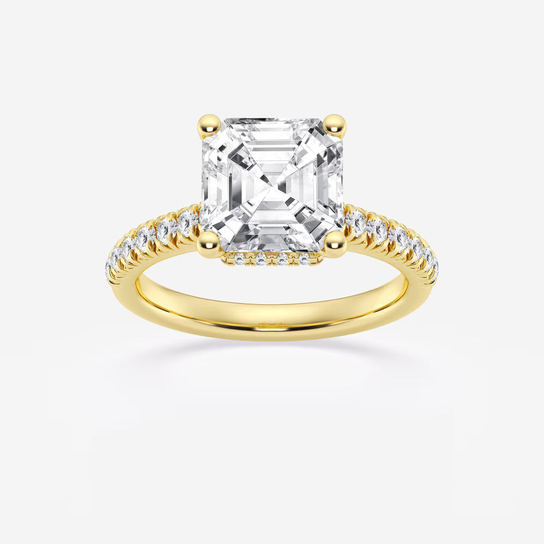Vintage Inspired Pave Bridal Ring