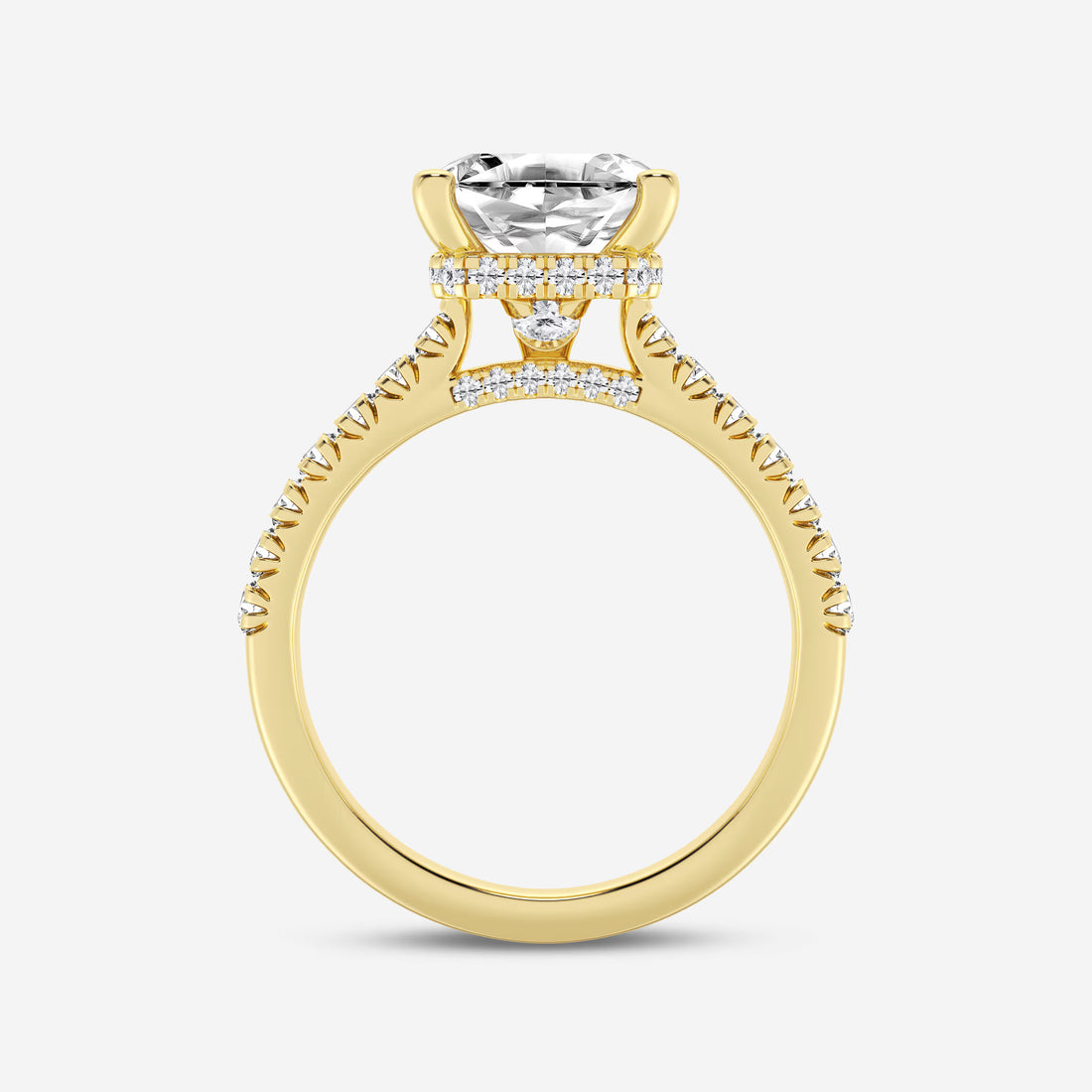 Vintage Inspired Pave Bridal Ring