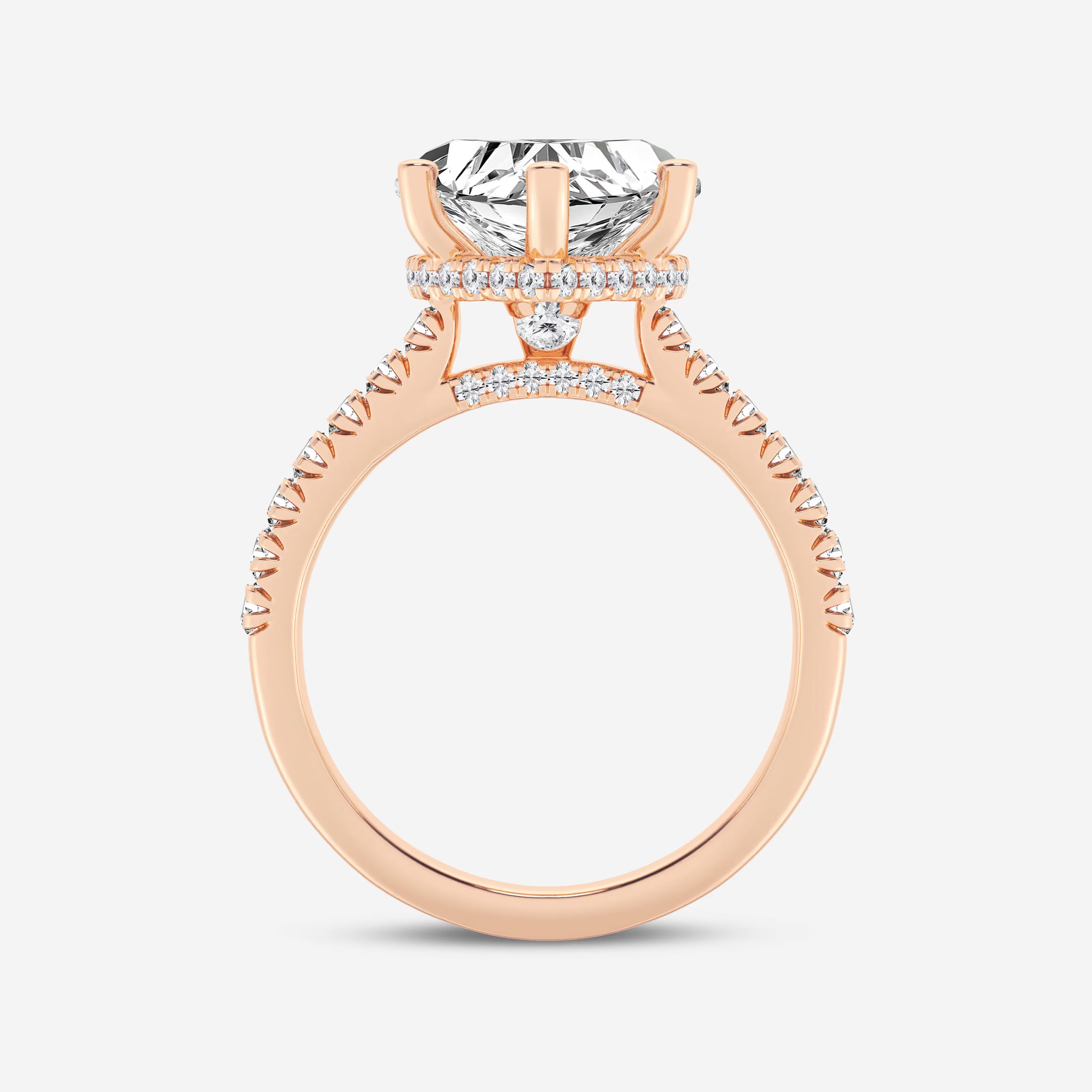 Amoura Secret Halo Heart Cut Lab-Grown Diamond Hidden Halo Engagement Ring