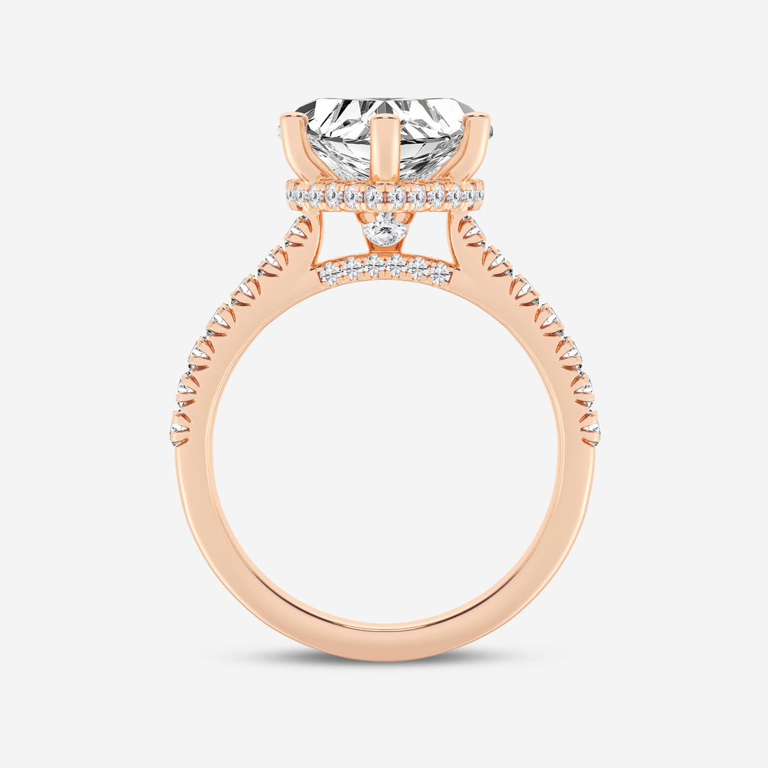 Amoura Secret Halo Heart Cut Lab-Grown Diamond Hidden Halo Engagement Ring